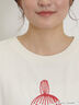 【MOOMOIN×Samansa Mos2】ぽこぽこ刺繍Tシャツ（チャコールグレー/ベージュ/キナリ）｜Samansa Mos2（サマンサ モスモス）通販