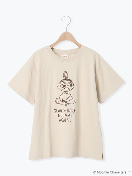 【MOOMOIN×Samansa Mos2】ぽこぽこ刺繍Tシャツ（チャコールグレー/ベージュ/キナリ）｜Samansa Mos2（サマンサ モスモス）通販