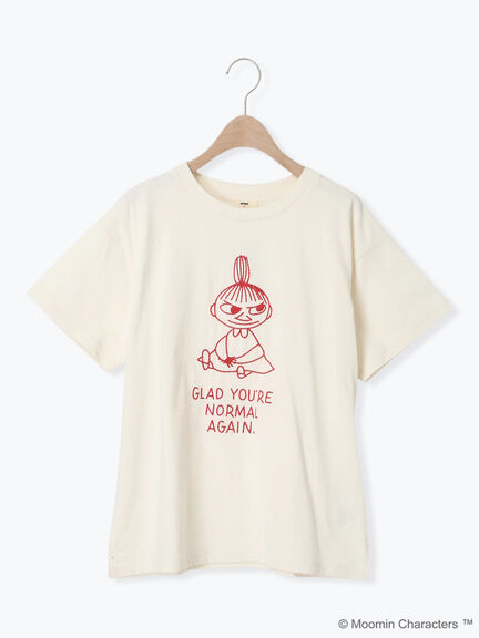 【MOOMOIN×Samansa Mos2】ぽこぽこ刺繍Tシャツ（チャコールグレー/ベージュ/キナリ）｜Samansa Mos2（サマンサ モスモス）通販