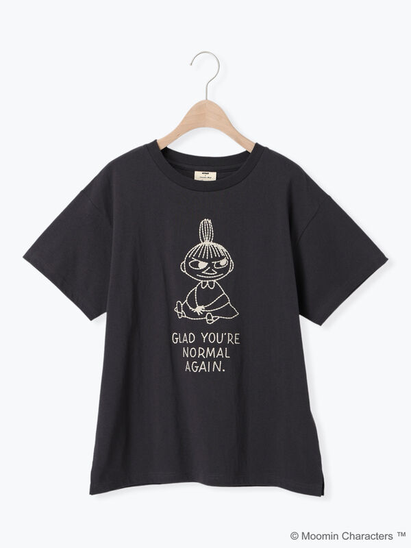 セール】 【MOOMOIN×Samansa Mos2】ぽこぽこ刺繍Tシャツ