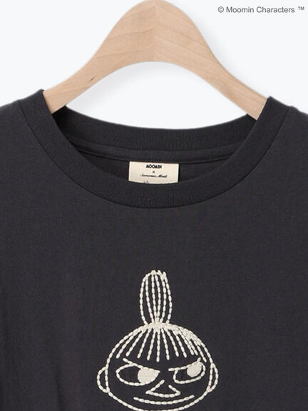 【MOOMOIN×Samansa Mos2】ぽこぽこ刺繍Tシャツ（チャコールグレー/ベージュ/キナリ）｜Samansa Mos2（サマンサ モスモス）通販