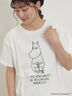 【MOOMIN×Samansa Mos2】ぽこぽこ刺繍Tシャツ（オフホワイト）｜Samansa Mos2（サマンサ モスモス）通販