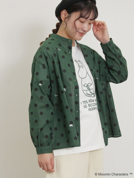 【MOOMIN×Samansa Mos2】ぽこぽこ刺繍Tシャツ（オフホワイト）｜Samansa Mos2（サマンサ モスモス）通販