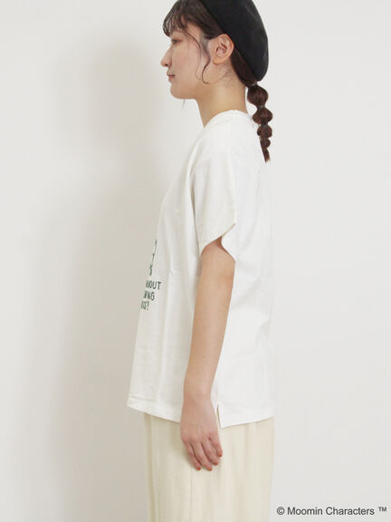 【MOOMIN×Samansa Mos2】ぽこぽこ刺繍Tシャツ（オフホワイト）｜Samansa Mos2（サマンサ モスモス）通販