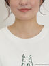 【MOOMIN×Samansa Mos2】ぽこぽこ刺繍Tシャツ（オフホワイト）｜Samansa Mos2（サマンサ モスモス）通販