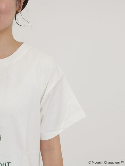 【MOOMIN×Samansa Mos2】ぽこぽこ刺繍Tシャツ（オフホワイト）｜Samansa Mos2（サマンサ モスモス）通販