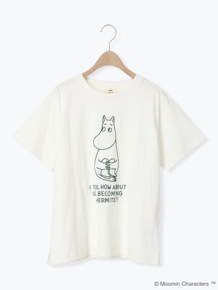 【MOOMIN×Samansa Mos2】ぽこぽこ刺繍Tシャツ（オフホワイト）｜Samansa Mos2（サマンサ モスモス）通販