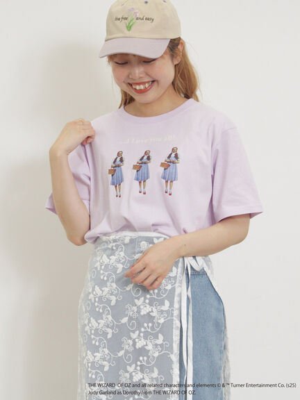 【オズの魔法使/ドロシー】 プリントTシャツ（オフホワイト/ピンク）｜Samansa Mos2（サマンサ モスモス）通販