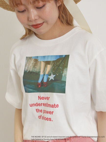 【オズの魔法使/赤い靴】プリントTシャツ（オフホワイト/ピンク）｜Samansa Mos2（サマンサ モスモス）通販