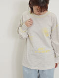 配色ステッチプリントアソートロングTシャツ（グレー）｜Samansa Mos2（サマンサ モスモス）通販