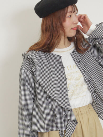 配色ステッチプリントアソートロングTシャツ（オフホワイト/グレー/ブラック/ブルー）｜Samansa Mos2（サマンサ モスモス）通販