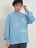 配色ステッチプリントアソートロングTシャツ（オフホワイト/グレー/ブラック/ブルー）｜Samansa Mos2（サマンサ モスモス）通販