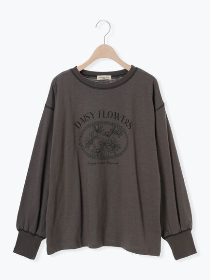 配色ステッチプリントアソートロングTシャツ（オフホワイト/グレー/ブラック/ブルー）｜Samansa Mos2（サマンサ モスモス）通販