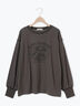 配色ステッチプリントアソートロングTシャツ（オフホワイト/グレー/ブラック/ブルー）｜Samansa Mos2（サマンサ モスモス）通販