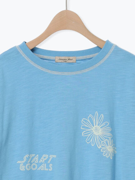 配色ステッチプリントアソートロングTシャツ（オフホワイト/グレー/ブラック/ブルー）｜Samansa Mos2（サマンサ モスモス）通販