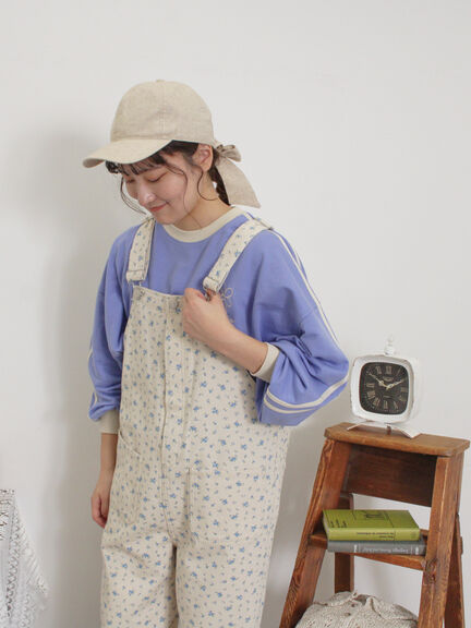 ミニ裏毛ワンポイント刺繍ラインスウェット（オフホワイト/グレー/ブラック/パープル）｜Samansa Mos2（サマンサ モスモス）通販