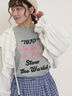 ロゴ刺繍アソートロングTシャツ（オフホワイト/グレー/ブラック/ピンク）｜Samansa Mos2（サマンサ モスモス）通販