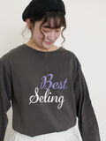ロゴ刺繍アソートロングTシャツ（ブラック）｜Samansa Mos2（サマンサ モスモス）通販