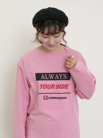 ロゴ刺繍アソートロングTシャツ（オフホワイト/グレー/ブラック/ピンク）｜Samansa Mos2（サマンサ モスモス）通販