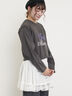 ロゴ刺繍アソートロングTシャツ（オフホワイト/グレー/ブラック/ピンク）｜Samansa Mos2（サマンサ モスモス）通販