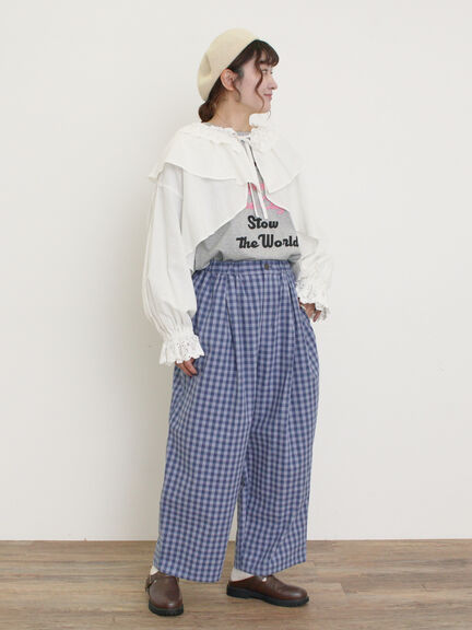 ロゴ刺繍アソートロングTシャツ（オフホワイト/グレー/ブラック/ピンク）｜Samansa Mos2（サマンサ モスモス）通販