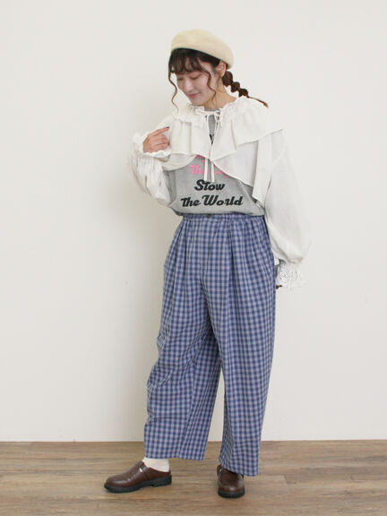 ロゴ刺繍アソートロングTシャツ（オフホワイト/グレー/ブラック/ピンク）｜Samansa Mos2（サマンサ モスモス）通販