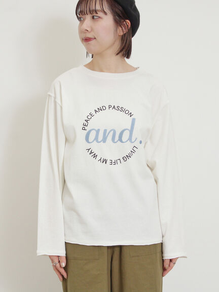 ロゴ刺繍アソートロングTシャツ（オフホワイト/グレー/ブラック/ピンク）｜Samansa Mos2（サマンサ モスモス）通販