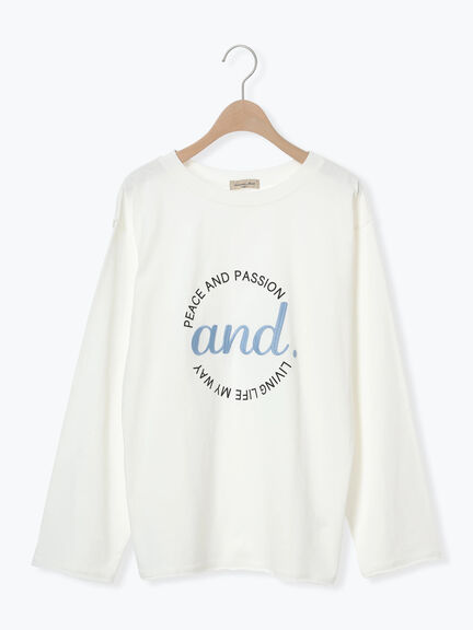 ロゴ刺繍アソートロングTシャツ（オフホワイト/グレー/ブラック/ピンク）｜Samansa Mos2（サマンサ モスモス）通販