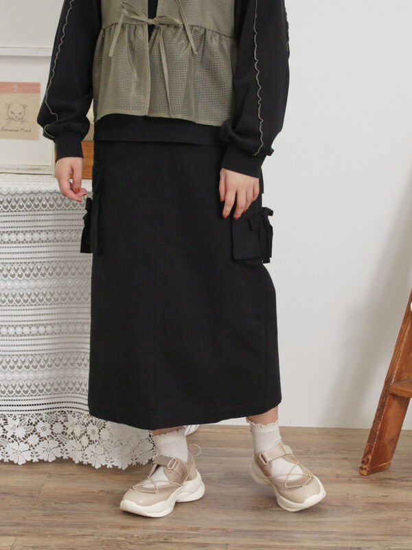 MUSINSA STANDARD LADY'S_カーゴマキシスカート_2色 MUSINSA STANDARD LADY'S_マキシスカート_2色 (MUSINSA STANDARD