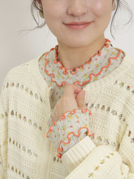 Samansa Mos2 ワッフル花柄配色メローカットソー3色まとめセット Samansa Mos2 ワッフル花柄配色メローカットソー3色まとめセット