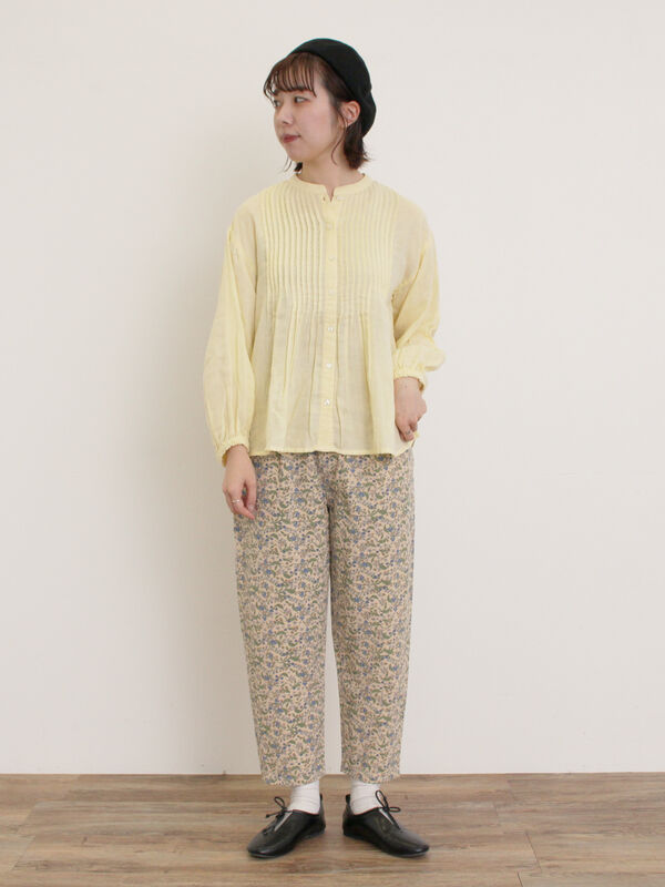 セール】 【M/Lサイズ】柄アソートテーパードパンツ（チャコールグレー