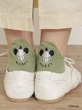 【Disney】ミッキー&フレンズ/バック刺繍ソックス（ミント）｜Samansa Mos2（サマンサ モスモス）通販