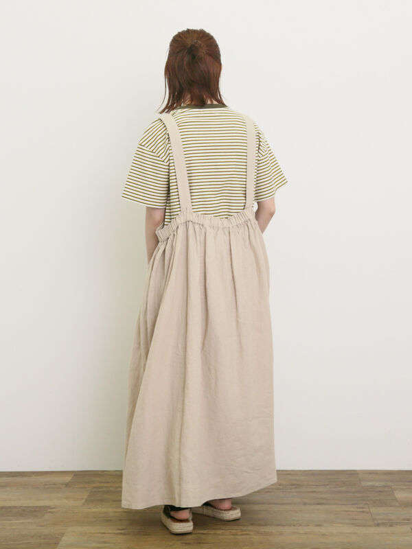 セール】 カス残しマルチボーダーTシャツ（ピンク/ブラウン/イエロー