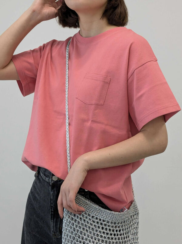 【USAコットン】Tシャツ（ピンク）｜Samansa Mos2（サマンサ モスモス）通販