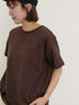 【USAコットン】Tシャツ（ダークブラウン）｜Samansa Mos2（サマンサ モスモス）通販