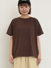 【USAコットン】Tシャツ（オフホワイト/ブラック/ピンク/ダークブラウン/グリーン/サックスブルー）｜Samansa Mos2（サマンサ モスモス）通販
