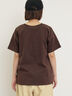 【USAコットン】Tシャツ（オフホワイト/ブラック/ピンク/ダークブラウン/グリーン/サックスブルー）｜Samansa Mos2（サマンサ モスモス）通販