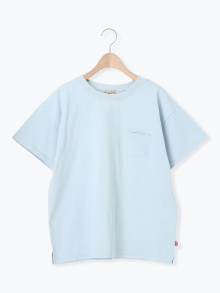 【USAコットン】Tシャツ（オフホワイト/ブラック/ピンク/ダークブラウン/グリーン/サックスブルー）｜Samansa Mos2（サマンサ モスモス）通販