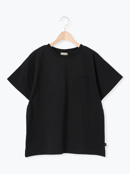 【USAコットン】Tシャツ（オフホワイト/ブラック/ピンク/ダークブラウン/グリーン/サックスブルー）｜Samansa Mos2（サマンサ モスモス）通販