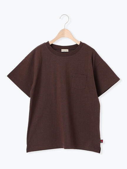 【USAコットン】Tシャツ（オフホワイト/ブラック/ピンク/ダークブラウン/グリーン/サックスブルー）｜Samansa Mos2（サマンサ モスモス）通販