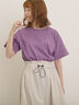 【USAコットン】Tシャツ（オフホワイト/チャコールグレー/レッド/ベージュ/グリーン/パープル）｜Samansa Mos2（サマンサ モスモス）通販