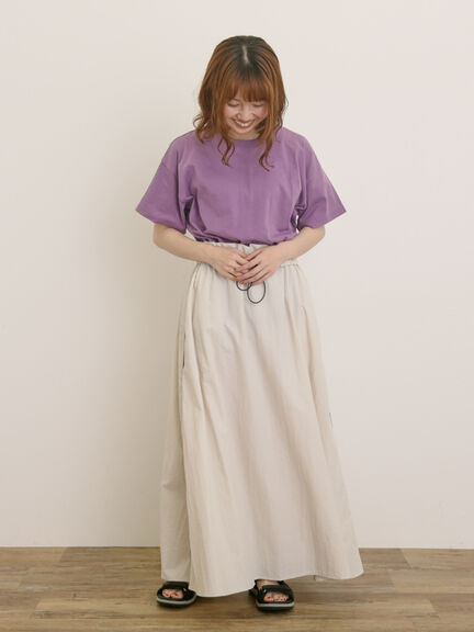 【USAコットン】Tシャツ（オフホワイト/チャコールグレー/レッド/ベージュ/グリーン/パープル）｜Samansa Mos2（サマンサ モスモス）通販