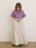 【USAコットン】Tシャツ（オフホワイト/チャコールグレー/レッド/ベージュ/グリーン/パープル）｜Samansa Mos2（サマンサ モスモス）通販