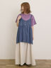 【USAコットン】Tシャツ（オフホワイト/チャコールグレー/レッド/ベージュ/グリーン/パープル）｜Samansa Mos2（サマンサ モスモス）通販