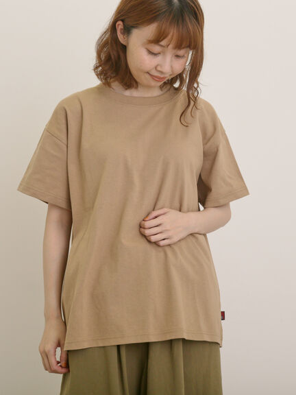 【USAコットン】Tシャツ（オフホワイト/チャコールグレー/レッド/ベージュ/グリーン/パープル）｜Samansa Mos2（サマンサ モスモス）通販
