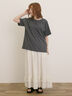【USAコットン】Tシャツ（オフホワイト/チャコールグレー/レッド/ベージュ/グリーン/パープル）｜Samansa Mos2（サマンサ モスモス）通販