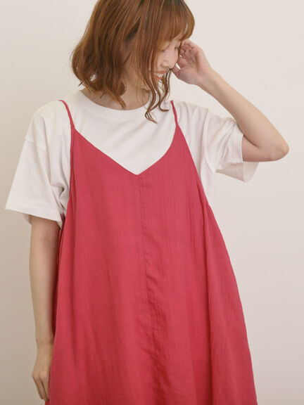 【USAコットン】Tシャツ（オフホワイト/チャコールグレー/レッド/ベージュ/グリーン/パープル）｜Samansa Mos2（サマンサ モスモス）通販