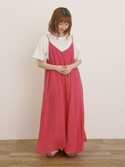 【USAコットン】Tシャツ（オフホワイト/チャコールグレー/レッド/ベージュ/グリーン/パープル）｜Samansa Mos2（サマンサ モスモス）通販
