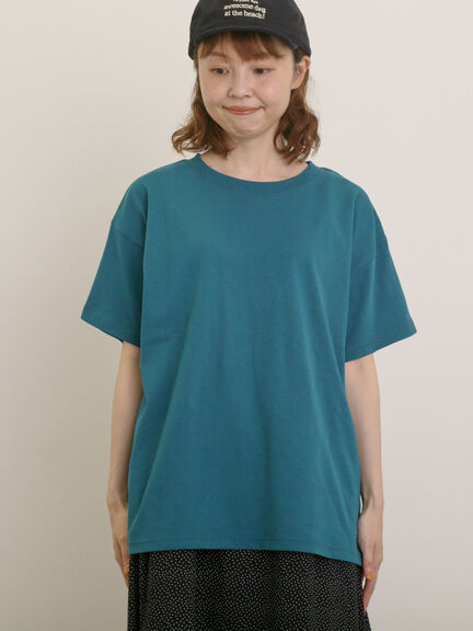 【USAコットン】Tシャツ（オフホワイト/チャコールグレー/レッド/ベージュ/グリーン/パープル）｜Samansa Mos2（サマンサ モスモス）通販