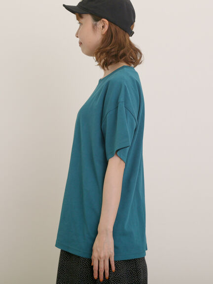 【USAコットン】Tシャツ（オフホワイト/チャコールグレー/レッド/ベージュ/グリーン/パープル）｜Samansa Mos2（サマンサ モスモス）通販